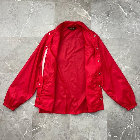 Vintage Manitowoc Jacket Mens Medium Wisconsin Swingster Windbreaker Coat Patch - Picture 3 of 8